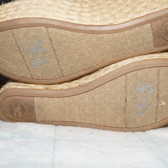 Rocketdog Size 7.5 Blue and White Rope Wedge Sandals Open Toe - Picture 7 of 7